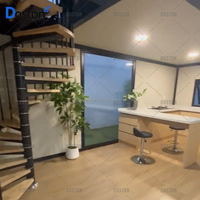 Maison conteneur préfabriquée modulaire en acier Villa de luxe de deux étages moderne personnalisée de 20 pieds avec salle de bain et cuisine