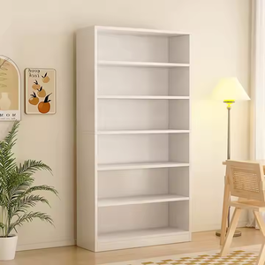 Modern 6-Layer Metal Bookshelf Display Stand Floor-Standing Storage Furniture for Home Office Living Room <strong>Bedroom</strong> <strong>Library</strong> - Product Image 3
