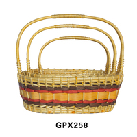 Panier en osier fait main 2025 en matériau Willow avec poignées, couleur naturelle, pour Pâques, mariage, décoration intérieure, thèmes fruits et anges, usage domestique Feng