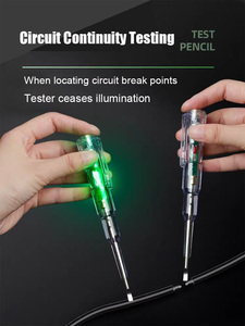 Vente en gros de crayons de test OEM de haute qualité Stylos de test électrique automobile Testeurs de circuit Détecteurs de tension d'électricien - Product Image 4
