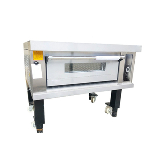 Commercial Home Use Single Deck Stainless Steel Pizza Cake Moon Bread Baking Oven 2 Trays 380V New Flour Water - Product Image 1