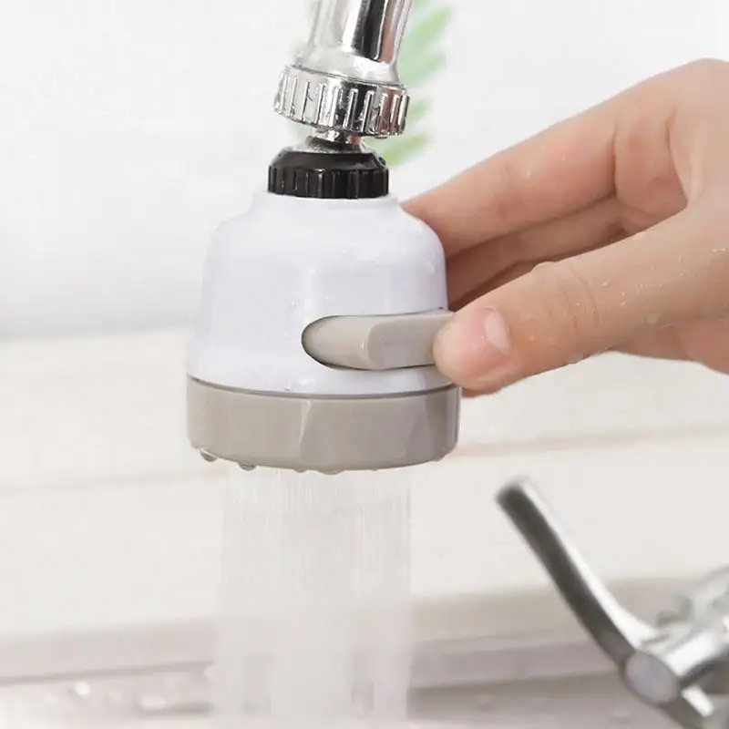 360 Degree Rotatable Water Filter High Pressure Kitchen Faucet Extender 3 Mode Water Tap Nozzle Adapter