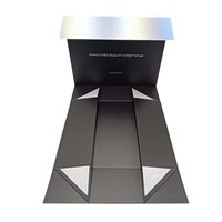 Boîte cadeau pliable en papier laser personnalisée, logo en relief, emballage rigide de luxe pour bijoux, cosmétiques, vente en gros personnalisable