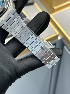 Reloj deportivo automático de lujo para hombre, de acero inoxidable, con zafiro, esfera grande de 41 mm, logotipo personalizado 904, resistente al agua para buceo - Product Image 4