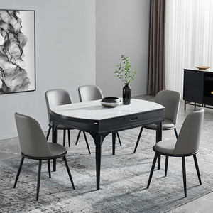 Qualità in legno Hotel ristorante Cafe casa <span class=keywords><strong>soggiorno</strong></span> mobili rotondi da pranzo <span class=keywords><strong>con</strong></span> sedie set da tavolo - Product Image 5