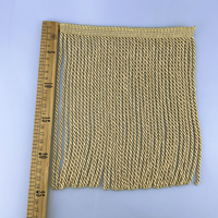 Bordure en boucle tressée en rayonne 100% de haute qualité, 7 pouces, frange lisse en bullion pour canapé, rideau, coussin décoratif