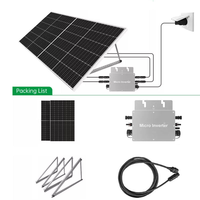 Panneau solaire monocristallin demi-cellule 450W tout noir, module photovoltaïque pour système d'irrigation hors réseau agricole