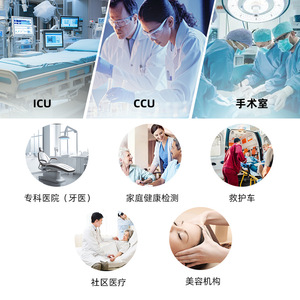 Monitor de Pacientes Multiparamétrico Portátil con ECG Integrado y Batería Incorporada, Certificado CE para Uso Hospitalario - Product Image 3