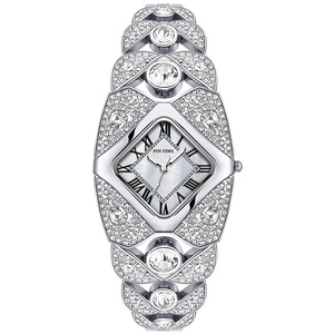 Montre à quartz pour femme, style bracelet entièrement serti de diamants, haut de gamme, de niche, luxe léger, rétro, étanche - Product Image 2