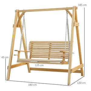Sillas de <span class=keywords><strong>Terraza</strong></span> con Toldos para Exteriores, Bancos Colgantes de <span class=keywords><strong>Madera</strong></span> para Exteriores, Hamacas, Ideales para Jardín, Piscina, Patio Trasero - Product Image 5