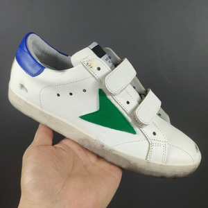 Baskets en cuir véritable rétro automne-été pour femmes, chaussures plates de sport <span class=keywords><strong>Superstar</strong></span> de marques de créateurs pour enfants et hommes - Product Image 2
