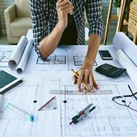 Rollo de Papel para Ploter CAD de 20 lb, 80 g/m², para Diseño Arquitectónico y Dibujo de Ingeniería, 914 mm x 50 m