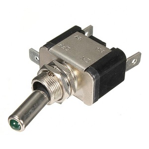 ASW-07D <strong>12V</strong> 20A Car Boat Truck Green LED Lighted Rocker Toggle <strong>Switch</strong> - Product Image 3