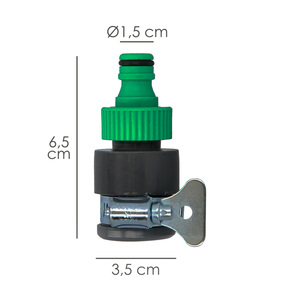 Adattatore per Tubo Flessibile in Plastica per Rubinetto (Confezione Blister) - Product Image 2