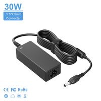 Adaptateur secteur compact 30W 19V 1.58A avec connecteur DC 5.5x2.5mm, chargeur de remplacement pour ordinateurs portables