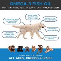 Huile de saumon sauvage d'Alaska pure pour chiens et chats - Oméga 3, soutien de la peau et du pelage, saveur naturelle, absorption rapide, complément liquide sûr 2