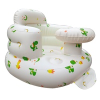 Chaise haute gonflable pliable portable de style nouveau pour bébé avec design anti-chute, en PVC écologique pour enfants