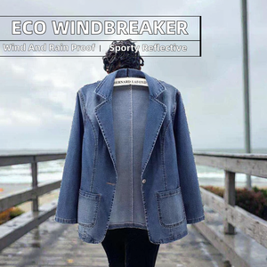 Chaqueta Deportiva Acolchada con Capucha, Unisex, Reflectante, de Malla Sostenible, con Cierre, Casual, Impermeable, Transpirable, Sólida, para Otoño - Product Image 2