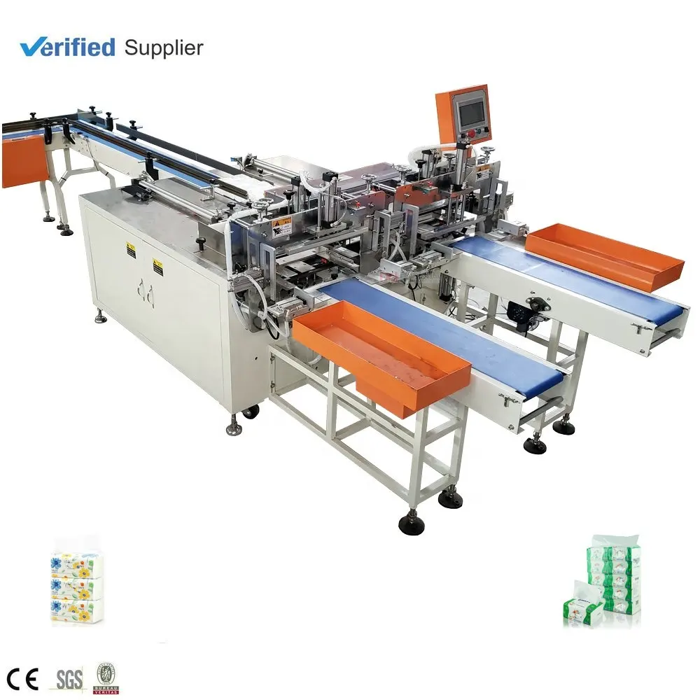 2 lines Facial tissue multi bag bundling bagging packing machine