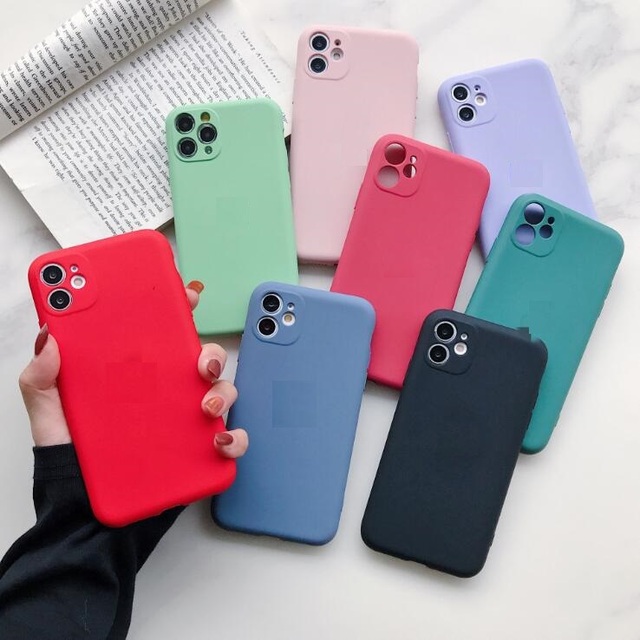 Soft Liquid Silicone Case for iPhone X XR XS Max 8 7 6S Plus 11 Pro SE 2021 Rubber Shockproof Phone Protective Cover