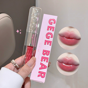 Gege Bear <span class=keywords><strong>ลิ</strong></span><span class=keywords><strong>ป</strong></span>กลอสแบบ2อิน1<span class=keywords><strong>ลิ</strong></span>ควิดสองหัวเคลือบกระจกเคลือบด้านกันน้ำติดทนนานกำมะหยี่ให้ความชุ่มชื้นเซ็กซี่ - Product Image 2