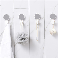 Gancho Adhesivo de Pared Multifuncional y Ecológico FEIGOU, Certificado por SEDEX, Material PS, Color Blanco, Carga de 1-3 kg