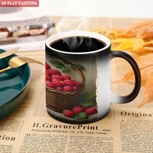 Craft Color Changing Mug Frosted Black 11oz <b>Ceramic</b> Sublimation Blank <b>Cup</b> - Product Image 5