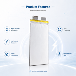Pochette en aluminium laminé pour batterie de drone 56000mAh 3.95V 3C cellule unique légère pour quadricoptère, hexacoptère, octocoptère - Product Image 2