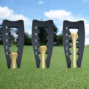 <b>Golf</b> Tee Height Metal Limiter With Adjustable Depth Ruler For Practice Training Aids - Product Image 1