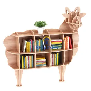 Children's small bookshelf wall floor shelves new Chinese animal entryway cabinet wall creative cartoon wall hanging bookshelf