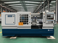 Torno CNC Automático de Alta Resistencia LUZHONG CK6163E, 220V, Sistema de Control GSK, Torno Horizontal de Bancada Plana para Pulir Ruedas