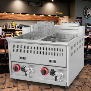 Friteuse commerciale de table à gaz avec double réservoir <span class=keywords><strong>Machine</strong></span> de friteuse à gaz de table de restaurant à haute productivité - Product Image 3