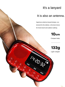 SAST numérique Portable poche FM <span class=keywords><strong>Radio</strong></span> pour USB-C Internet <span class=keywords><strong>Radio</strong></span> coran Bible Gurbani lecteur LED affichage haut-parleur Rechargeable - Product Image 3