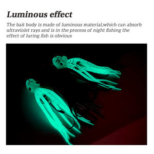 Tolure 60G 110G 150G 200G 250G 300G UV Appât Souple Lumineux Meilleur Pesca Natation Calmar Pêche Pieuvre Leurres - Product Image 4