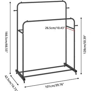 Perchero de Metal Moderno para Interiores, de 150 cm, para Colgar Ropa y Zapatos, Diseño Engrosado, Ensamblado, Venta al por Mayor - Product Image 2