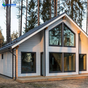 Panneau de bardage en fibre-ciment à grain de bois pour villa - Product Image 3