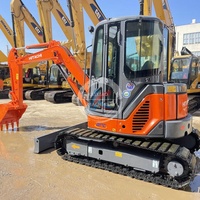 Mini-excavatrice sur chenilles Hitachi ZX50 d'occasion d'origine japonaise avec moteur et pompe à engrenages, en vente à Shanghai