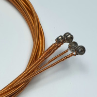 SAMHYUN 85% Copper Wound Steel 4String Acoustic Bass Guitar Strings 45-100 Gauge Hex Core Durable Warm Tone Anti-Rust OEM Custom