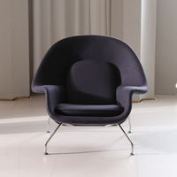 Classique du milieu du siècle pour fauteuil ottoman Womb pour la maison ou le bureau, pour le salon, meubles de détente ou villas