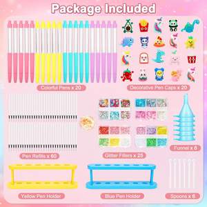 Kit Creativo per Bambini: Penna per Creare Penne Scintillanti, Kit Educativo Fai-da-Te con Paillettes - Product Image 2