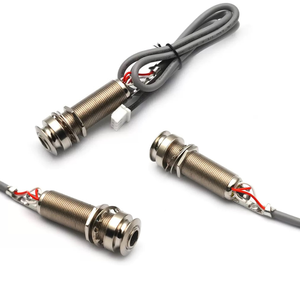 Split-type Celluloid Duurzame Endpin-uitgangskabel 3-pins mannelijke XH-stekker 6,35 mm stereo jack Akoestische gitaar Pickup EQ Luthier-onderdelen - Product Image 1