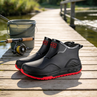 Bottes de canyoning et de pêche en PVC, courtes, antidérapantes, imperméables, légères et confortables pour l'extérieur