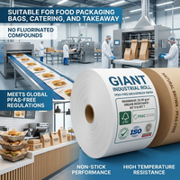 Papier alimentaire anti-graisse sans PFAS, feuilles de papier personnalisées pour charcuterie, sandwichs, hamburgers, poulet frit, emballage pour restauration rapide