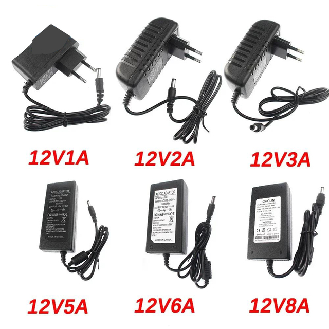 AC To DC 5V 12V 24V Power Supply Adapter 1A 2A 3A 5A 6A 8A 10A Power Adapter 220V To 12V Universal Charger for LED Driver EU US
