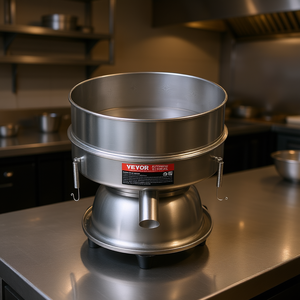 Machine à tamiser vibrante électrique Vevor, tamis automatique en acier inoxydable 40+60 mailles, équipement de cuisine commercial - Product Image 2
