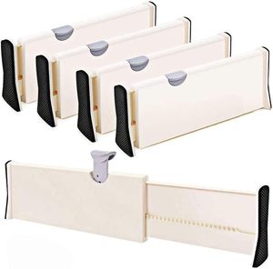 ABS Rectangle Injection Sock and Underwear Expandable <b>Drawer</b> Divider Organizer with Adjustable Dividers for Clothes - Product Image 1
