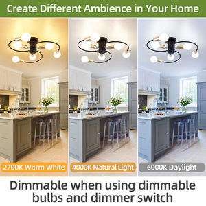 Lustre moderne multi-têtes pour salle à manger et salon, luminaires suspendus au plafond - Product Image 3