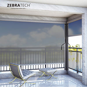 Pare-soleil électrique motorisé clair Patio extérieur Auto Sunscreen Roller Moteur automatique Zip Track Wind Stores Stores Volets - Product Image 6