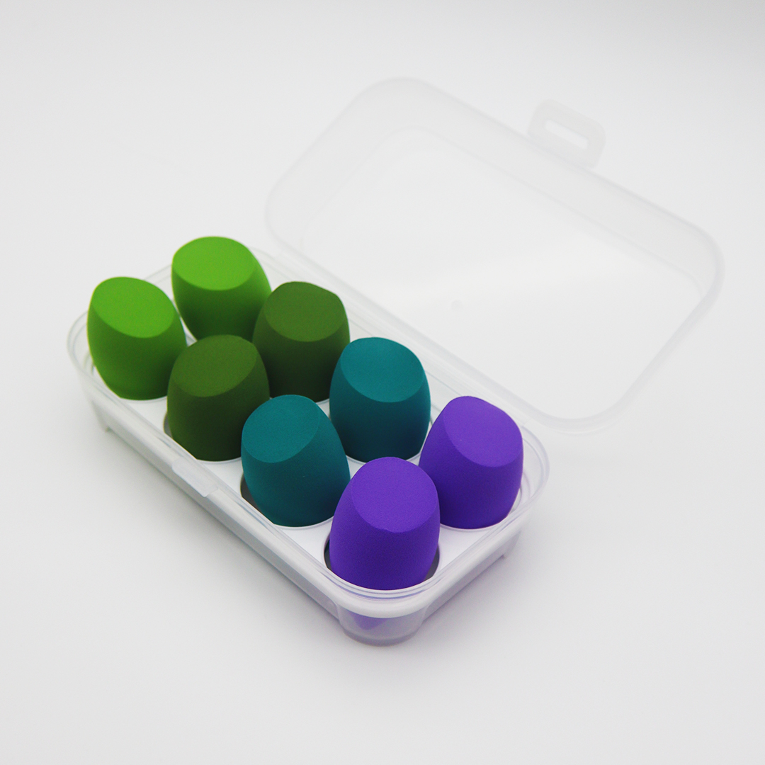 Губка для макияжа, губка-блендер для макияжа, розовый косметический без латекса, яйца