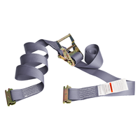 Sangles à cliquet E-Track 2 po x 16 pi, résistance à la rupture de 4400 lb, conformes DOT, pour le contrôle du chargement sur remorque E-Track